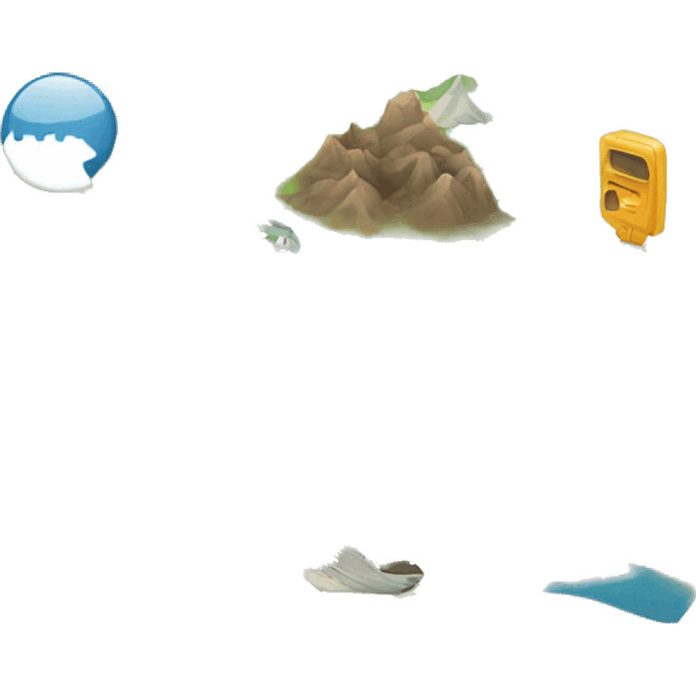 Travel map emoji