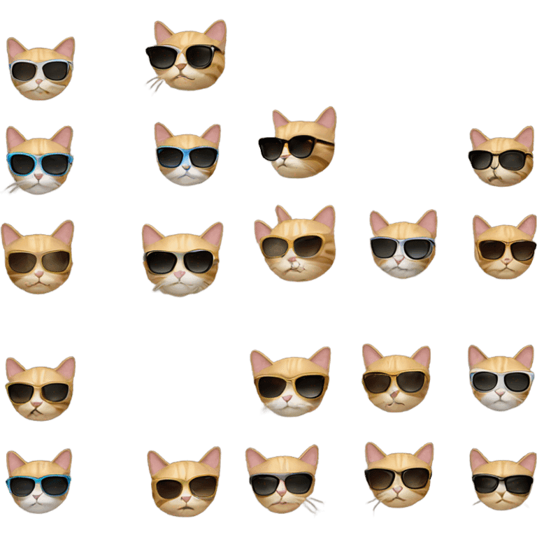 Cat with sunglasses emoji