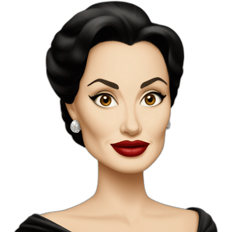 Angelina Jolie as Maria Callas emoji