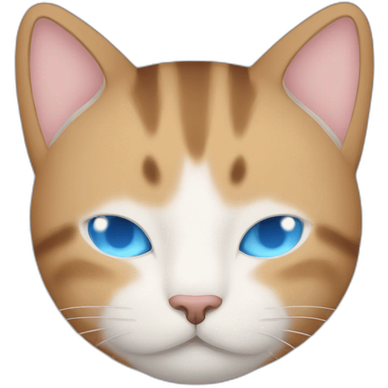 Extremely cute cat with blue eyes sleeping with "zzzz" sound over him emoji