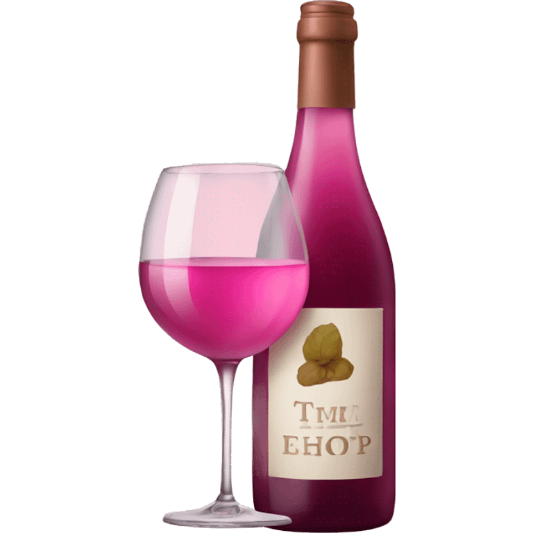 Pink wine emoji