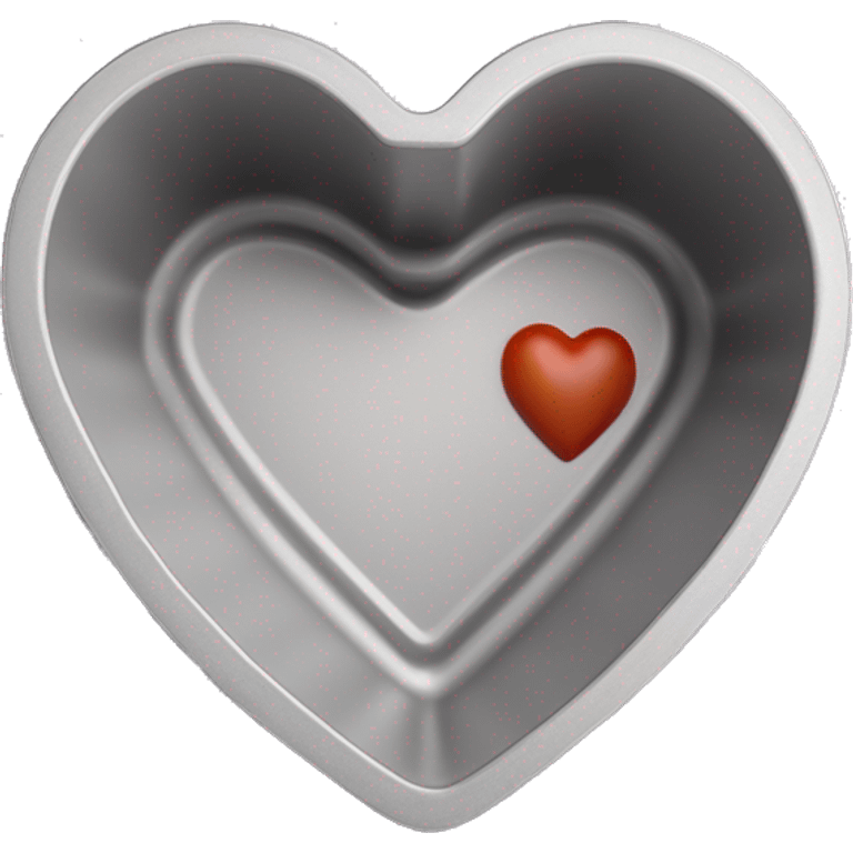 Realistic heart shaped detachable baking pan emoji