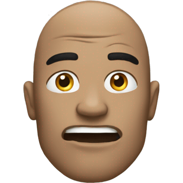 Thin The Rock, but with a slightly wide jaw emoji