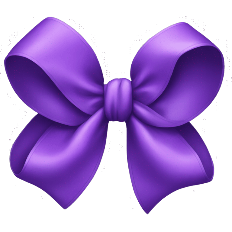 Purple bow emoji