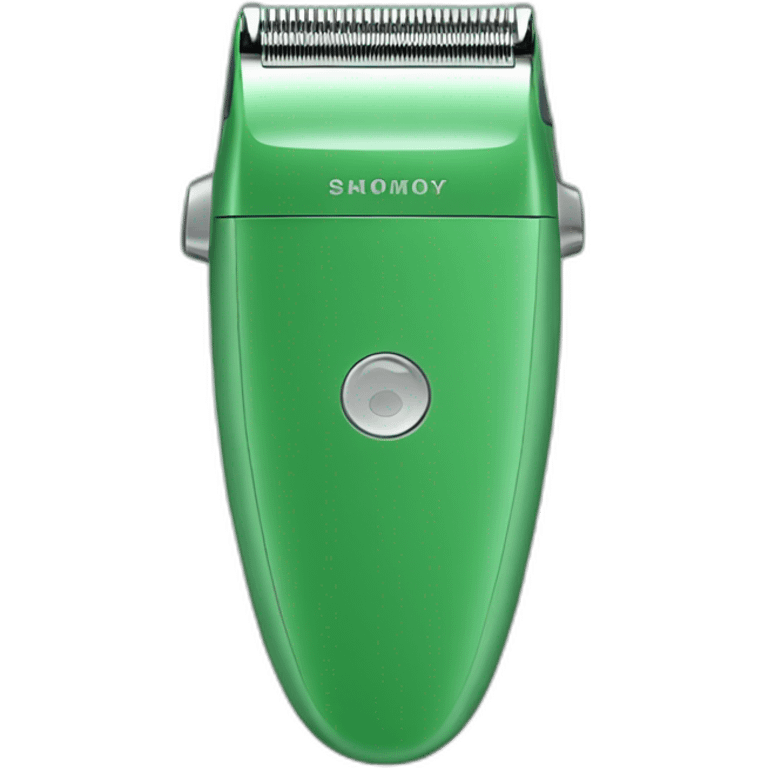 hair shaver green emoji