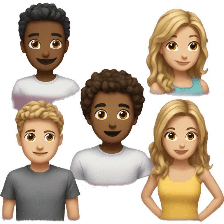 4 friends  emoji