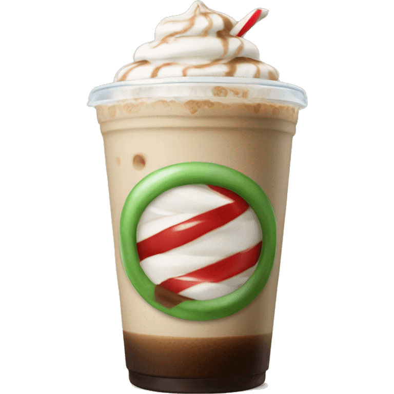 Peppermint iced coffee  emoji