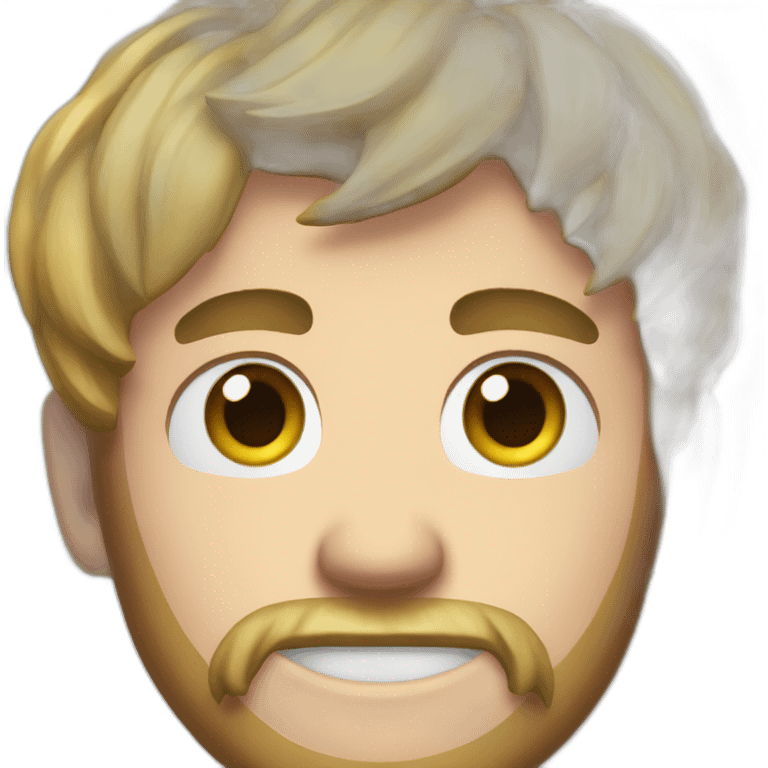 Pewdiepie zoomed in face emoji