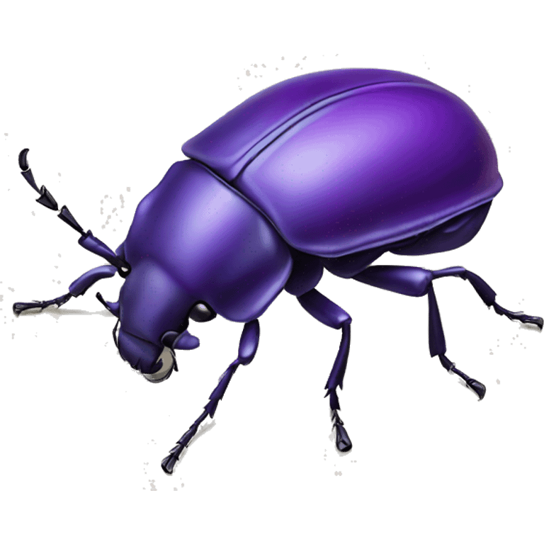 Violet colour beetle emoji