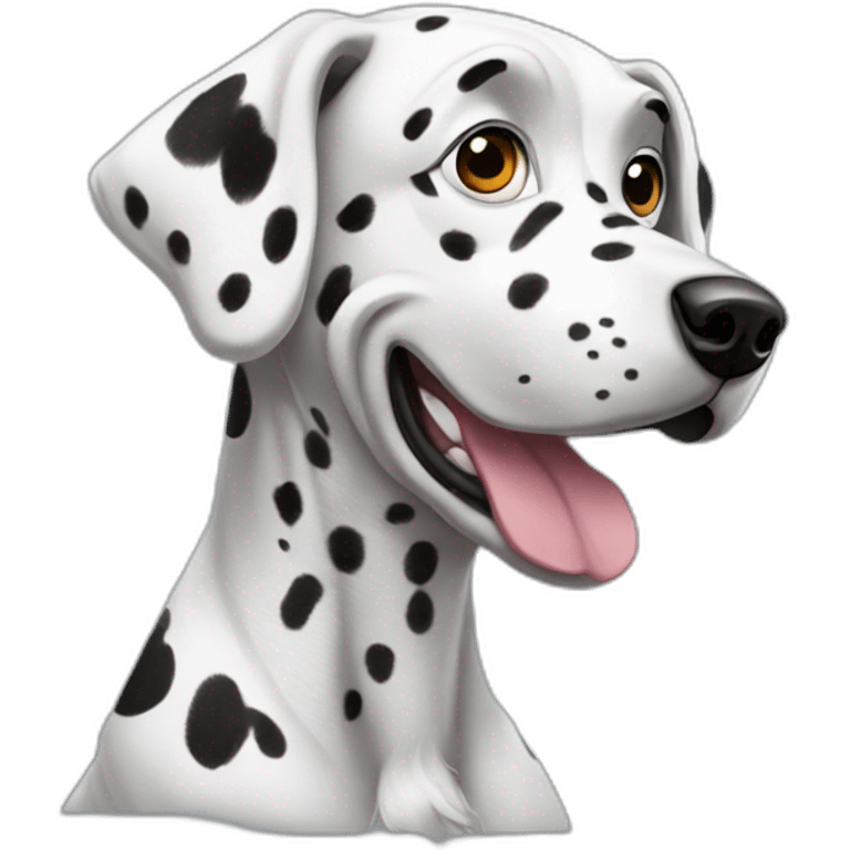 Dalmatian Dog Disc Jocker emoji