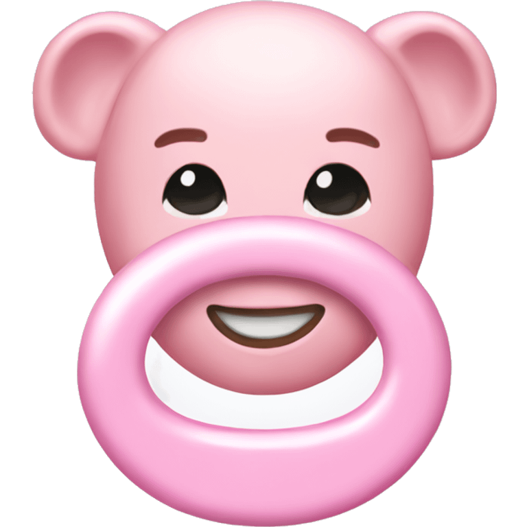 Light pink pacifier  emoji