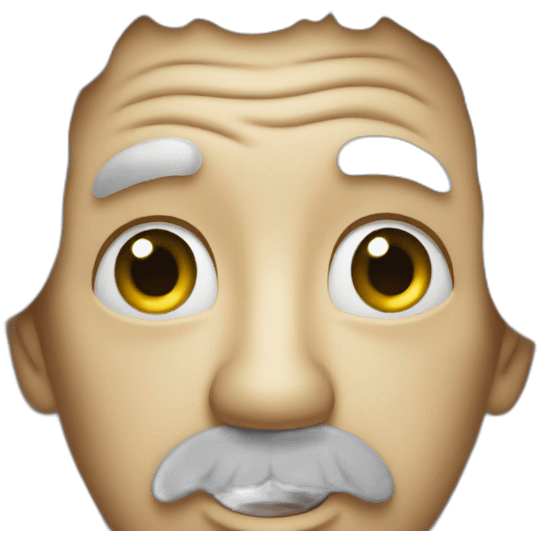 Albert Einstein shocking face emoji