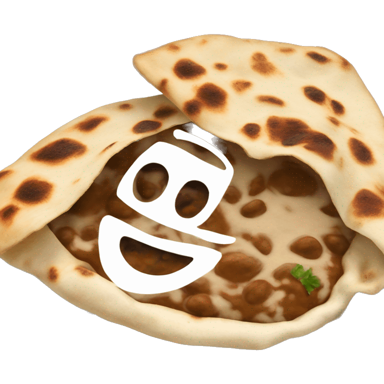 Dal makhani and garlic naan r emoji