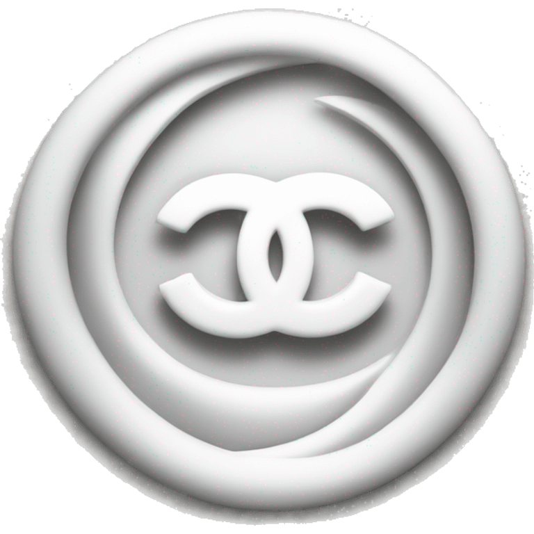 Chanel white logo emoji