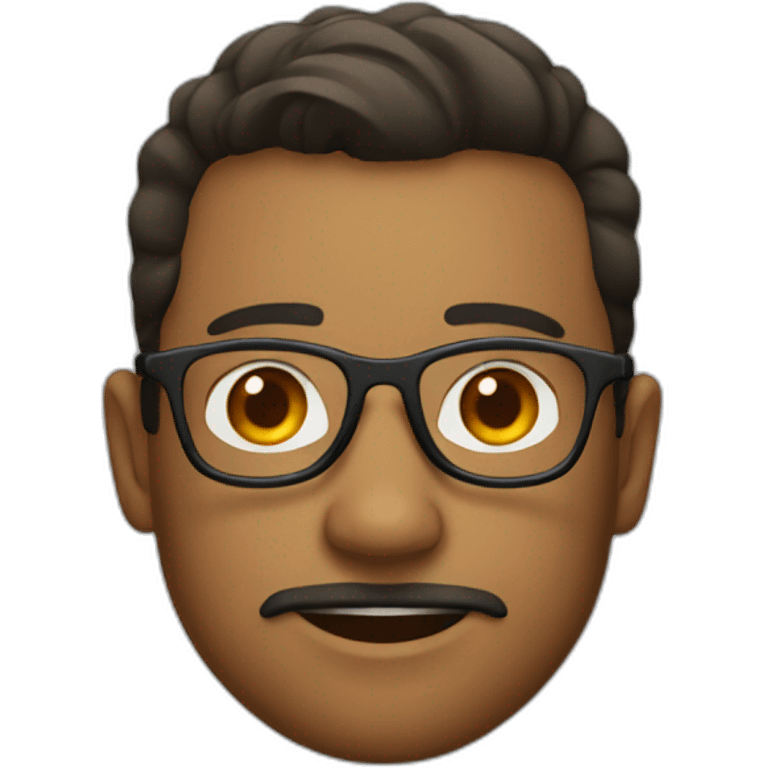 Men avec des lunettes emoji