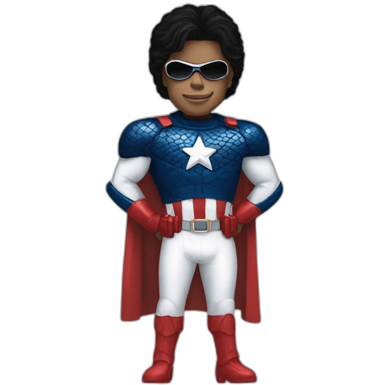 Michael Jackson in Captain America costume  emoji