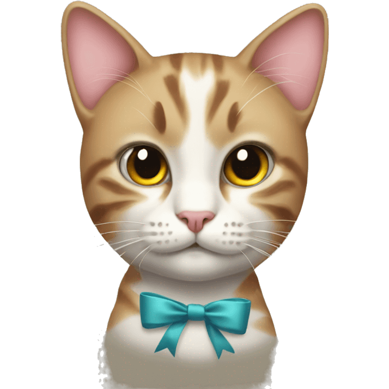 cat with a bow on its head emoji