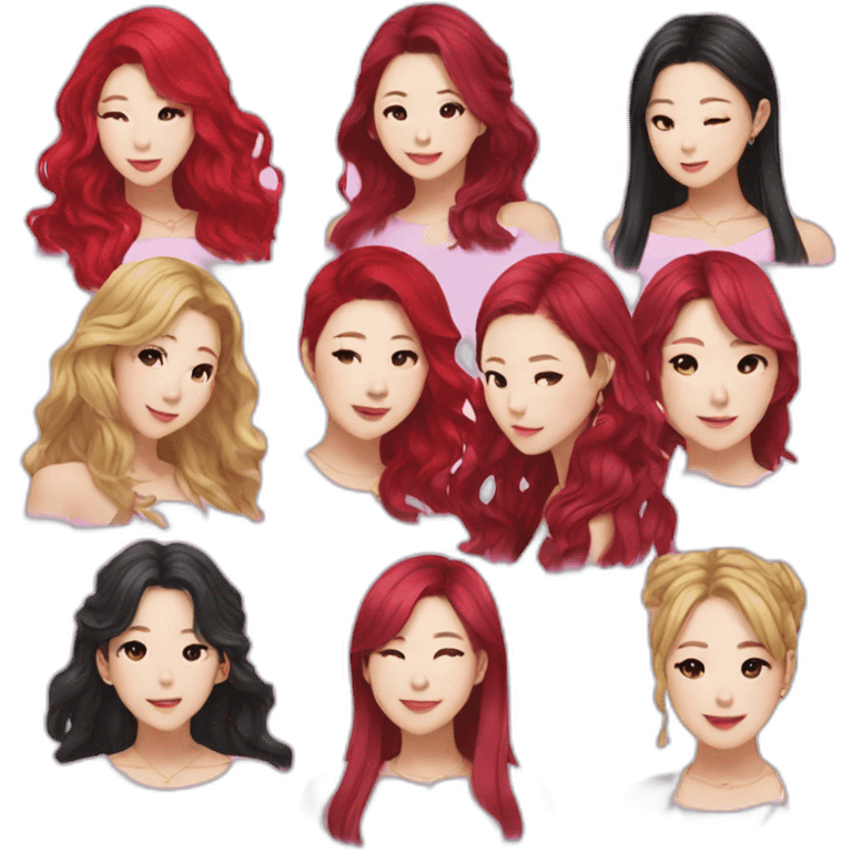 Red velvet kpop group emoji