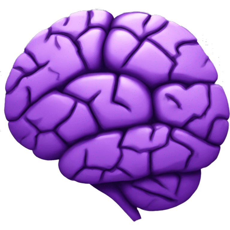 purple cracked brain emoji