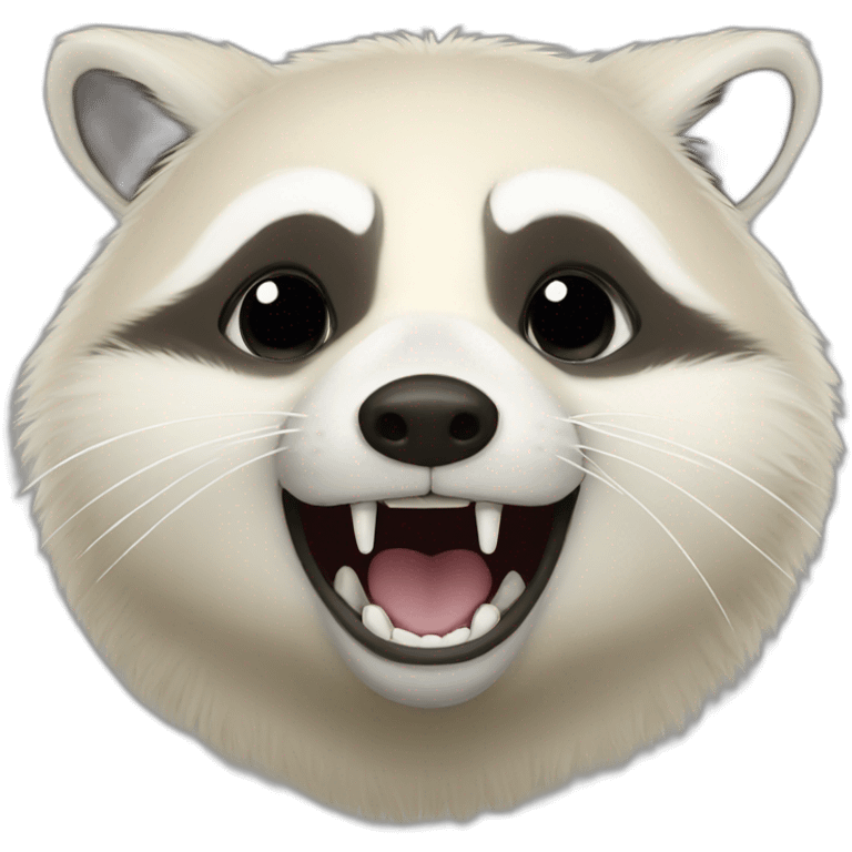 fat raccoon albinos emoji