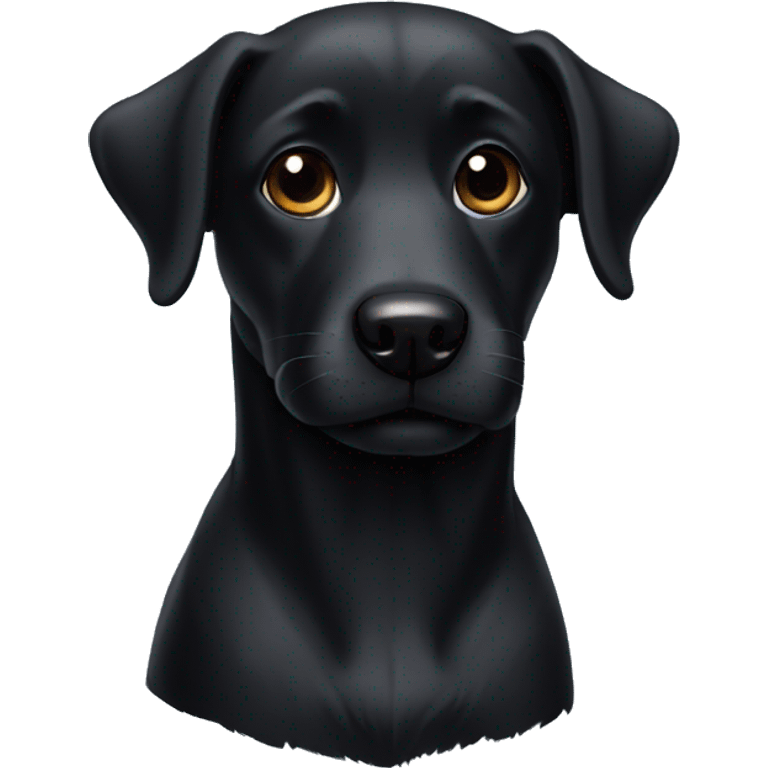 Black dog emoji