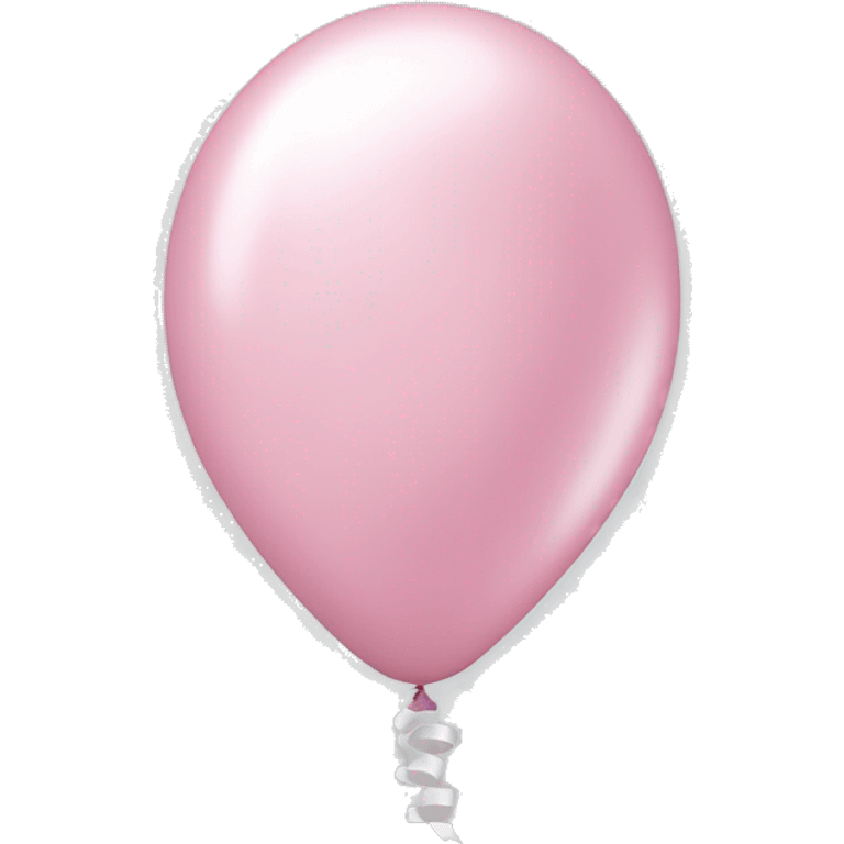 Pastell pink balloon with small white bows emoji