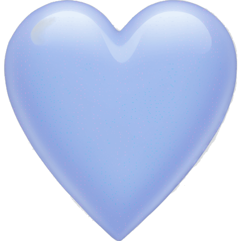 very light pale periwinkle heart shape emoji