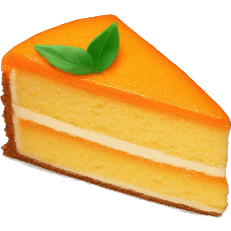 piece of orange cake  emoji