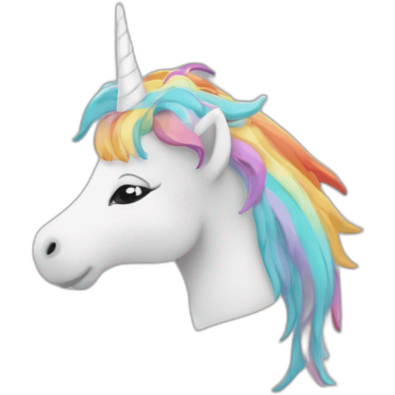 Licorne sur arc-en-ciel emoji