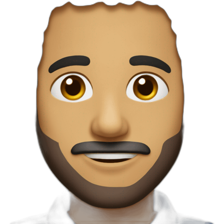 شخص لابس شماغ وشنب فقط emoji