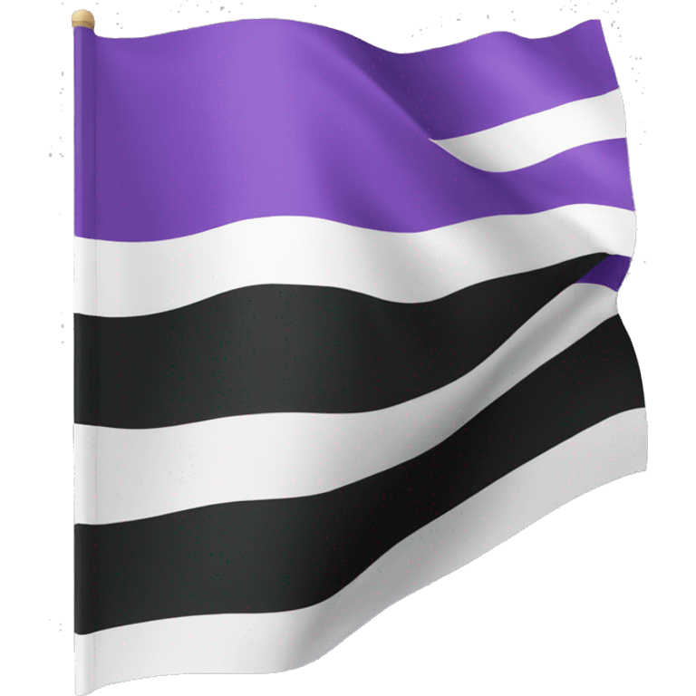 Asexual flag emoji