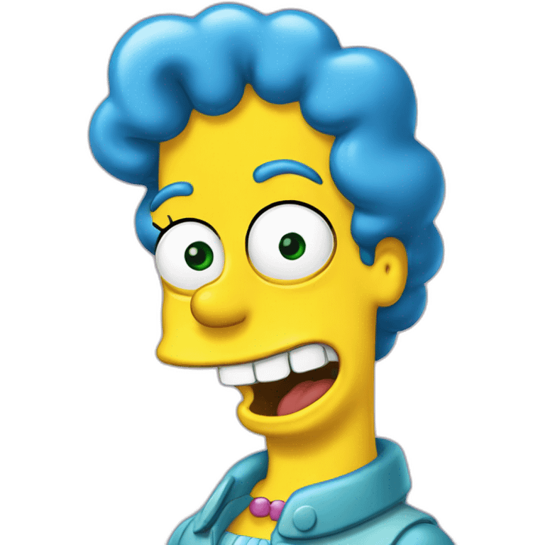 marge-simpsons-laughting emoji