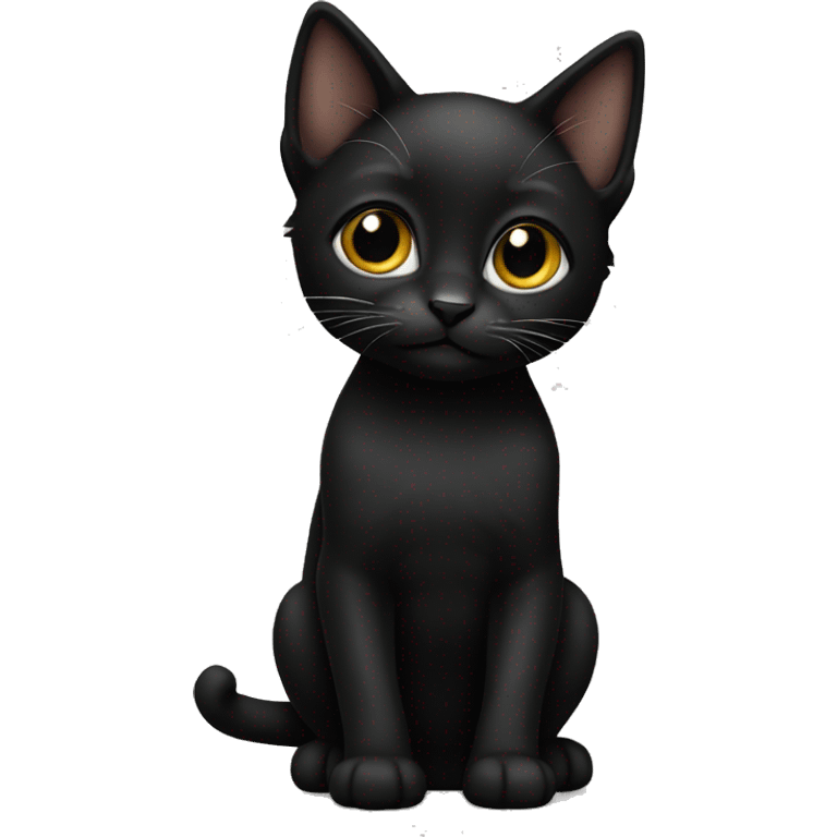 black kitten  emoji