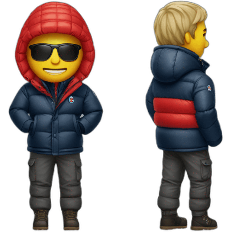 Men with moncler doudoune  emoji