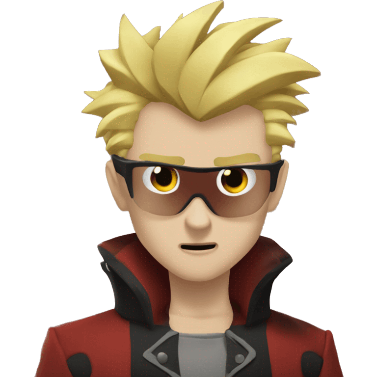 Vash the Stampede cartoon style no glasses emoji