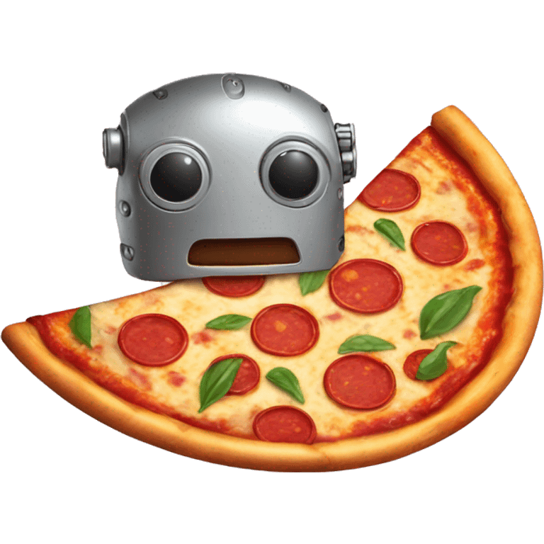 Robot pizza emoji