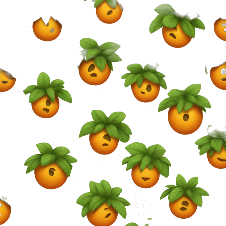 Orange trees emoji