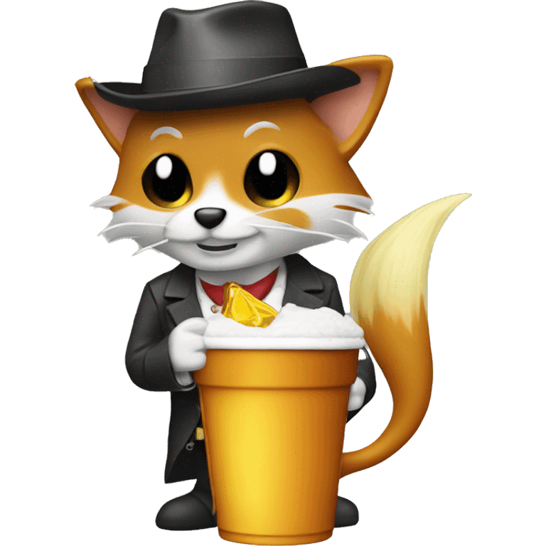 tails with a pimp cup emoji