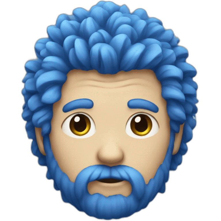 BLUE HAIRY GUY emoji