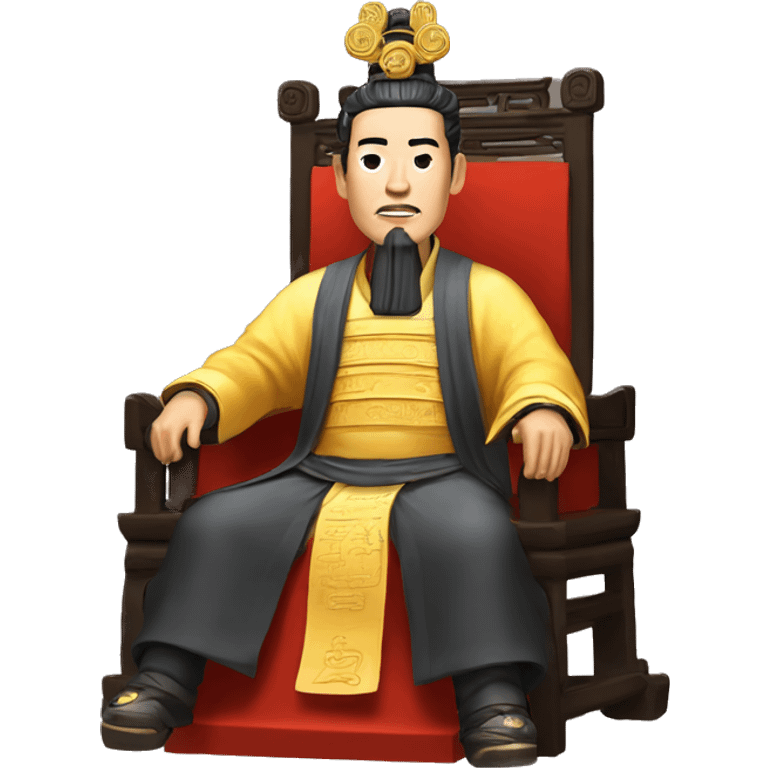 Han dynasty emperor on a throne emoji