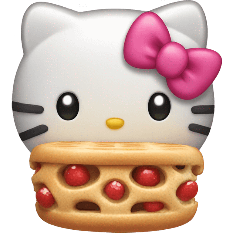 Hungry hello kitty emoji