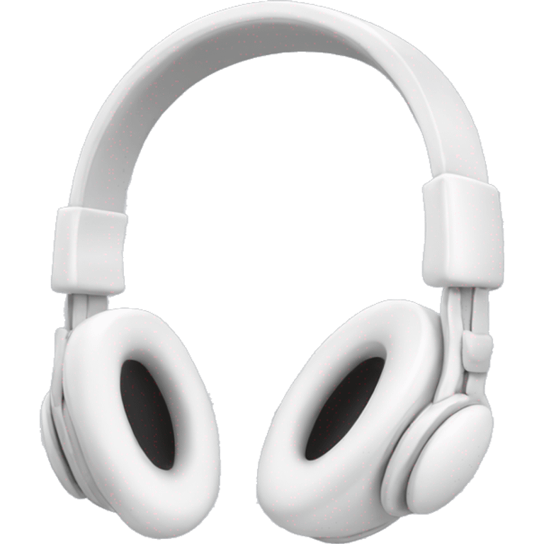 White Headphones with bows on the side emoji