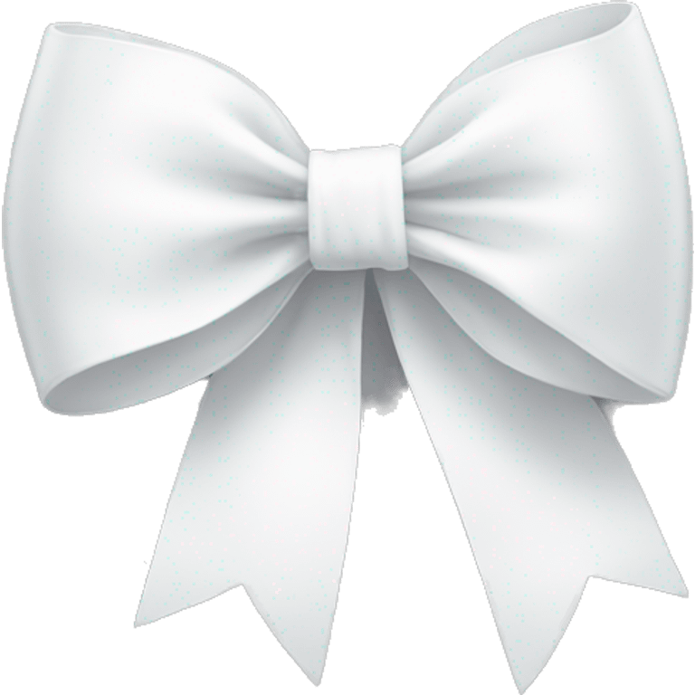 White bow on white bow emoji