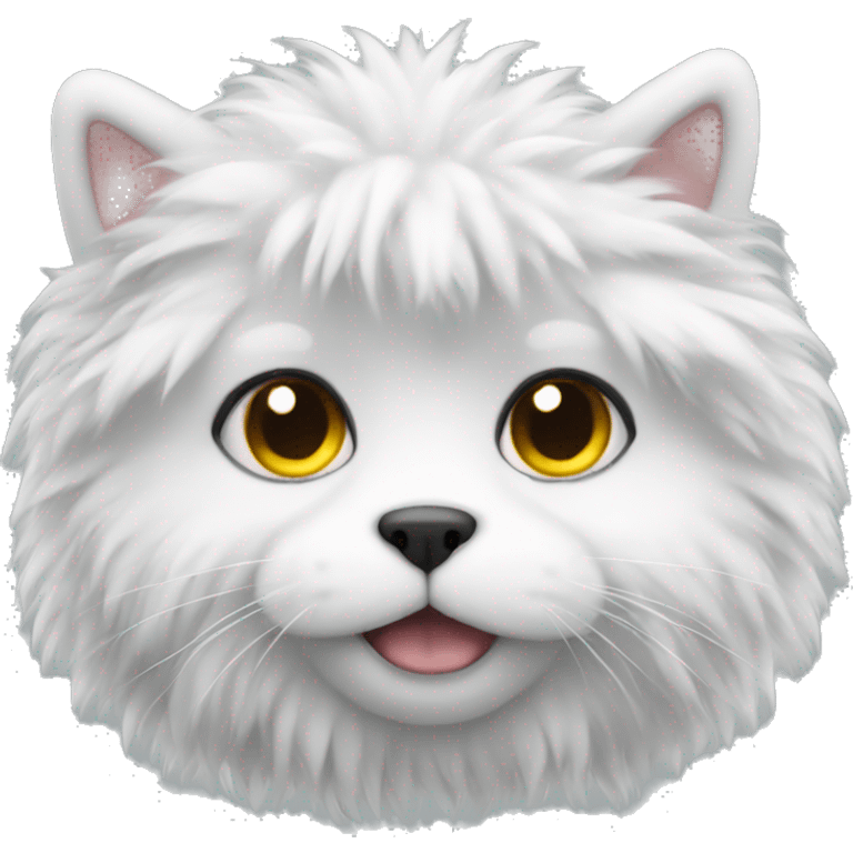 Fluffy white  emoji