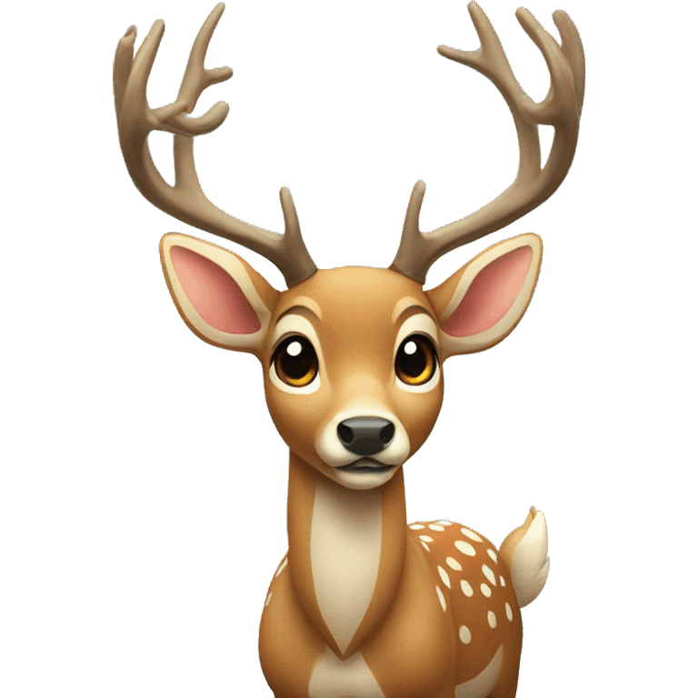 deer with a bow emoji