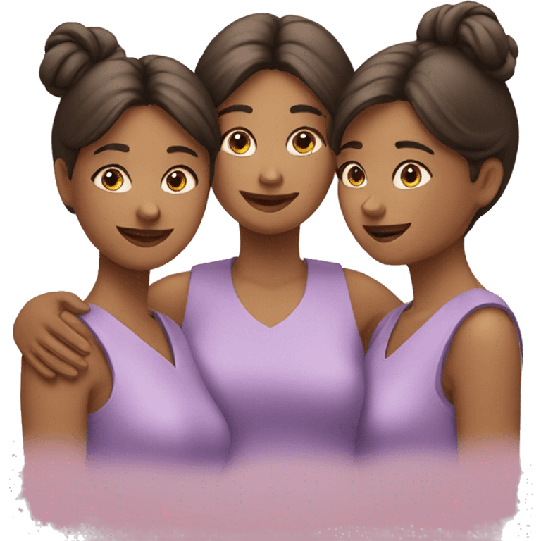 three caring women emoji