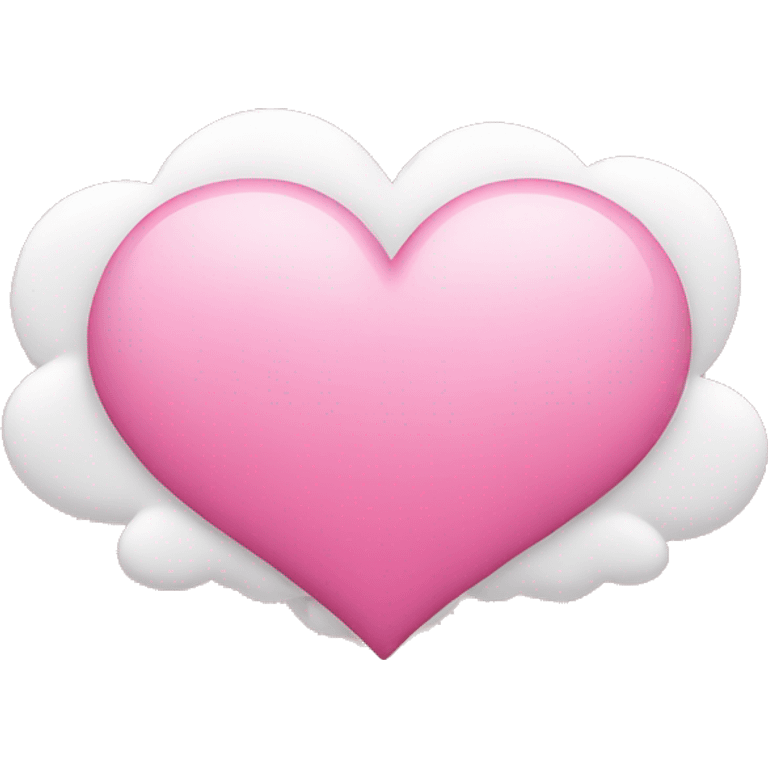 pink heart + cloud emoji