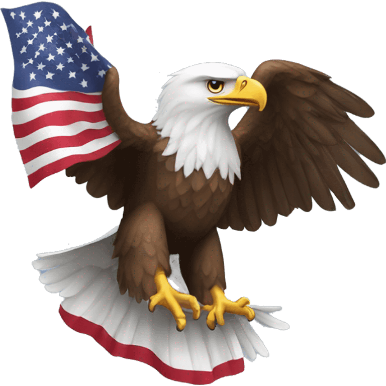 eagle-with-american-flag emoji