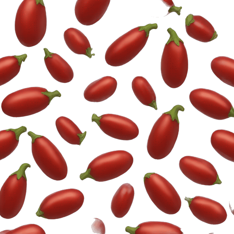 Red eggplant emoji