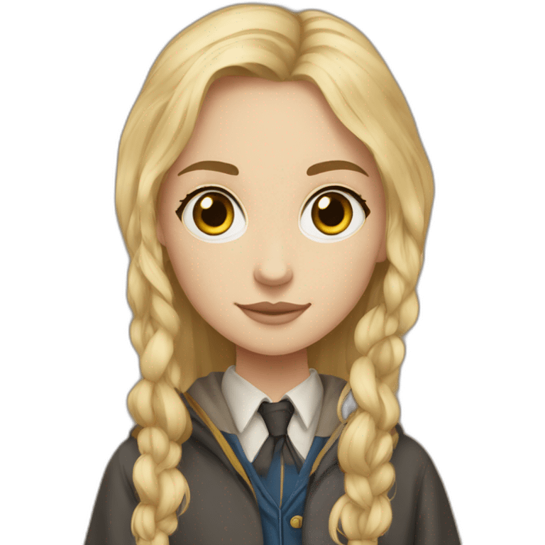 Harry Potter en fille blonde au yeux bleus emoji